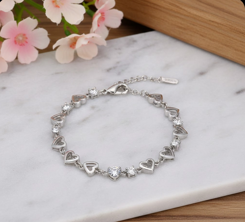 Silver Bracelet For Women and Girls Silver Bracelet